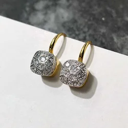 High Quality Honeycomb Colored Gemstone Earrings For Women Fashion Jewelry LE287