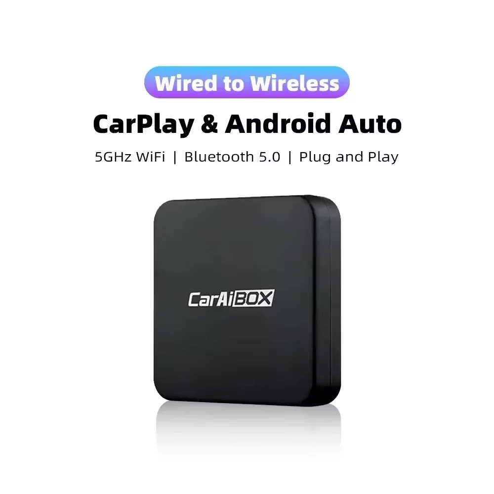 CarPlay 2in1 Wireless CarPlay Dongle Wireless Android Auto Adapter Box Plug And Play For Car Radio with Wired Carplay Smart Box