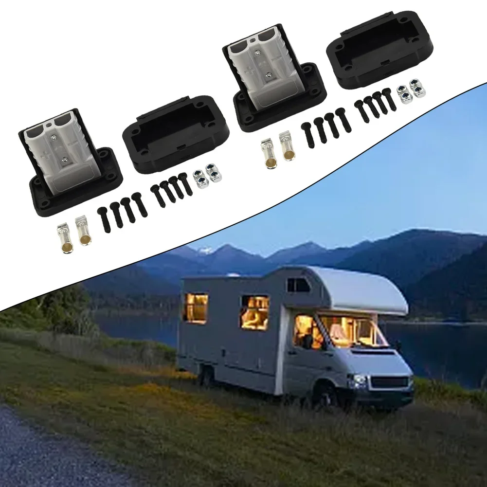 Panel Cover Flush Mount Bracket For Anderson Connector For 50A Suitable For Caravan Truck RV Yacht And Marine Applications