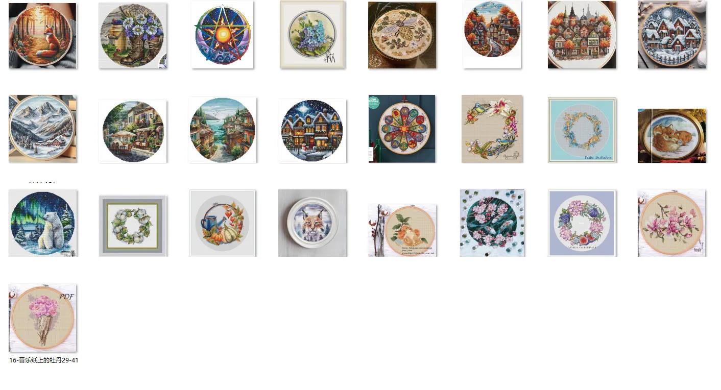 

Cross Stitch set Cross Stitch Kits, Embroidery Sets, Knitting Needles Embroidery,Complete Kit, Sunset Forest Fox 34-34