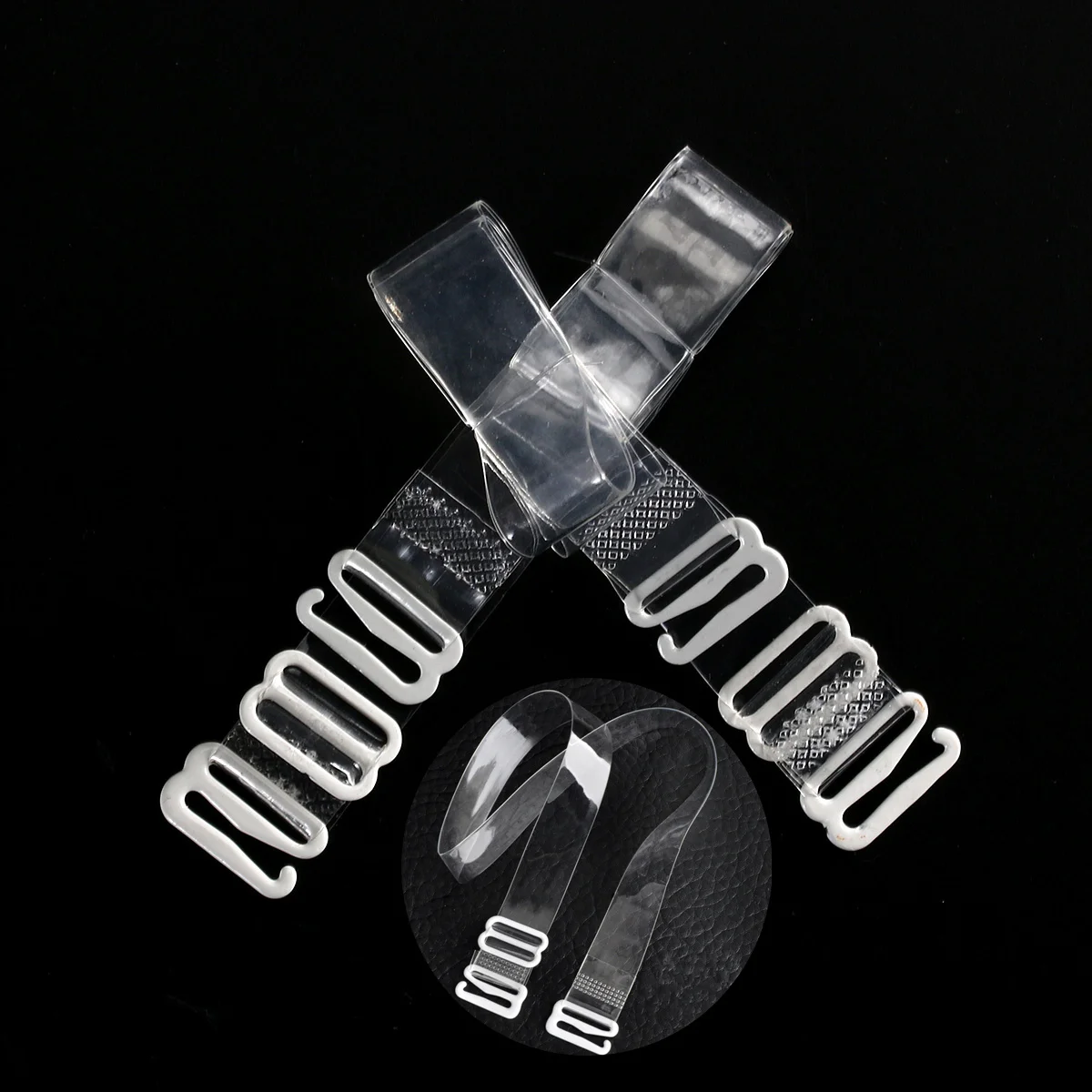 12 pares de alças de sutiã transparentes ajustáveis, substituição elástica invisível para vestidos, tops, suporte confortável antiderrapante