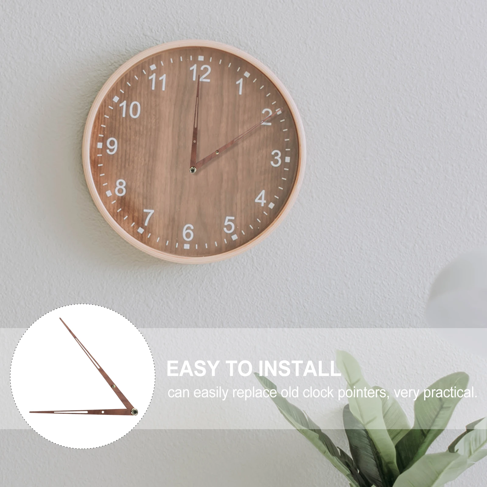 

1Set Large Wall Clock Hands Wooden Simple Design Easy Install Repair DIY Replacement Clock Accessories Wooden Hands