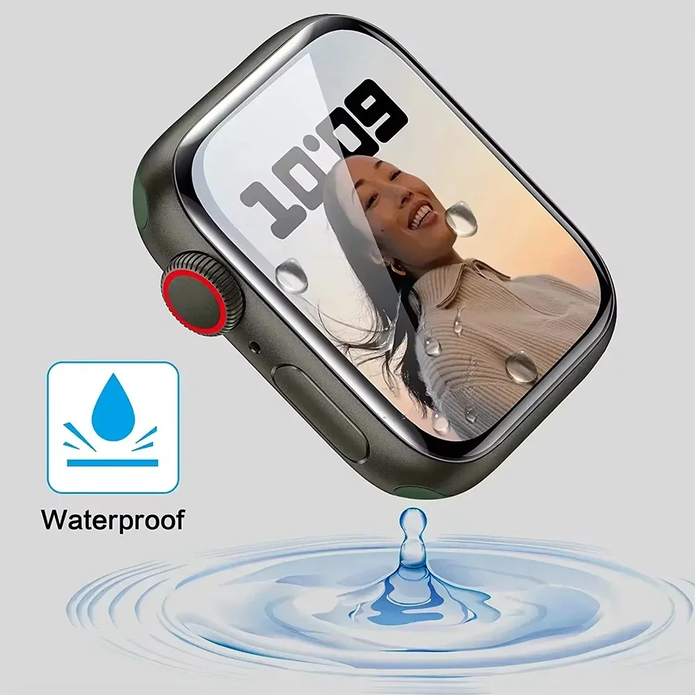 Filme protetor de tela para Apple Watch, Soft TPU, Hydrogel, HD, Clear, iWatch, Série 10, 46mm, 42mm, Acessórios