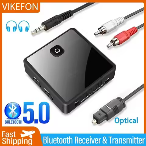 Bluetooth 5.0 송신기 수신기 Aptx 낮은 대기 시간 3.5mm AUX 잭 PC TV 차량용 스피커 용 광학 SPDIF 무선 오디오 어댑터