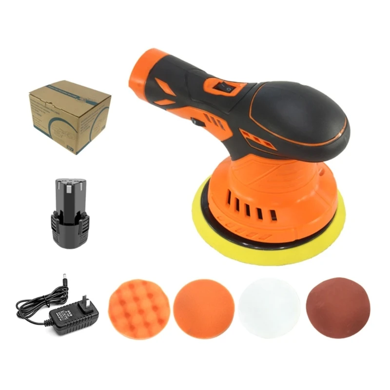 LXAF Car Polisher Rechargable Adjustable Speed Wireless Electric Polishing Wax Tool