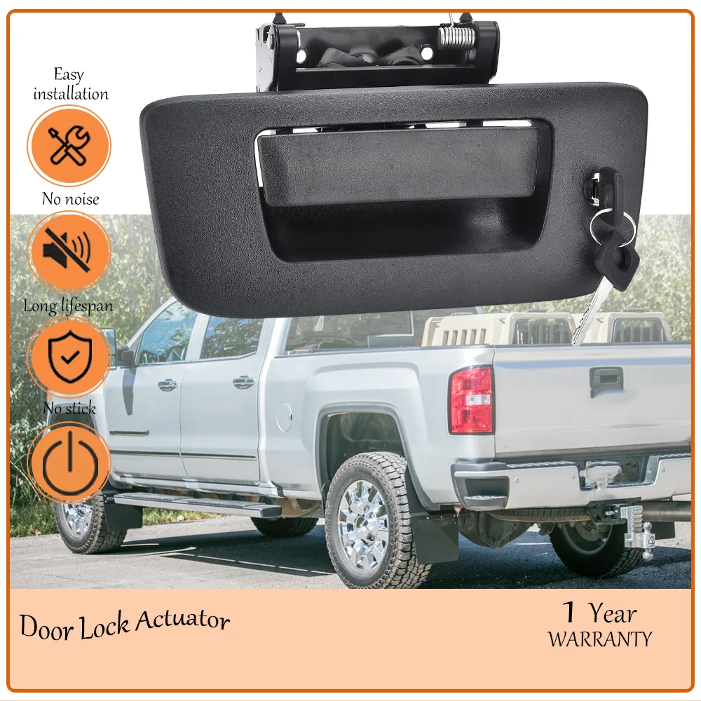 

Tailgate Handle Latch with Bezel Compatible With Chevrolet Silverado GMC Sierra 1500 2500 3500 2007-2014 HD oem 22755305