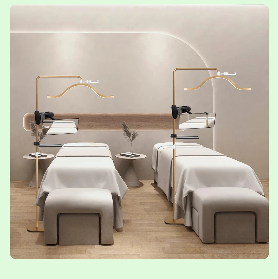 Clip On Schreibtisch Büro Schminkspiegel 360° ° Rotation/HD-Kosmetikspiegel, flexibler Clip-on-Spiegel zum Pfropfen von Wimpernverlängerungen – Detail 8