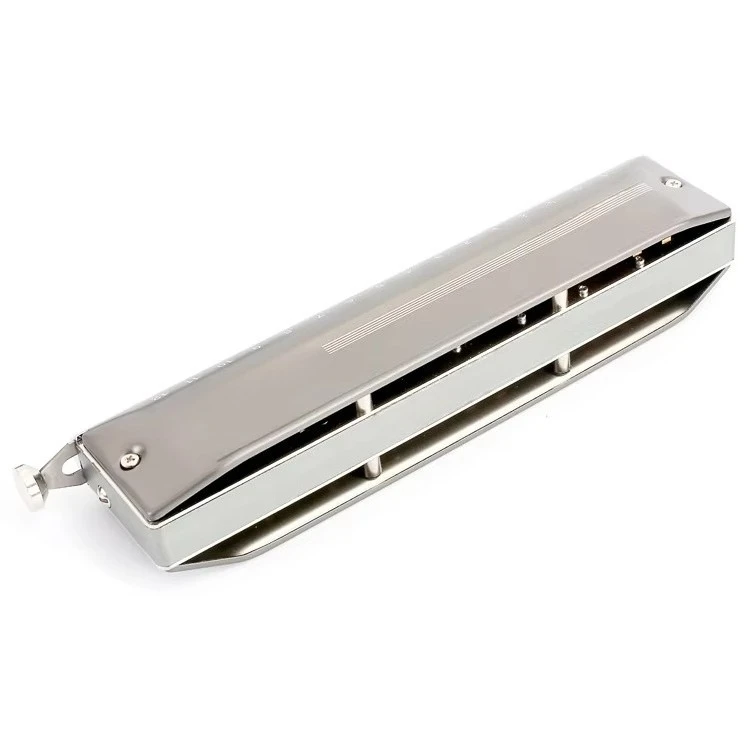 New Professional 12 Hole Chromatic Harmonica with Phosphor Bronze Reeds Stainless Steel Cover A/C/Bb/G Tone