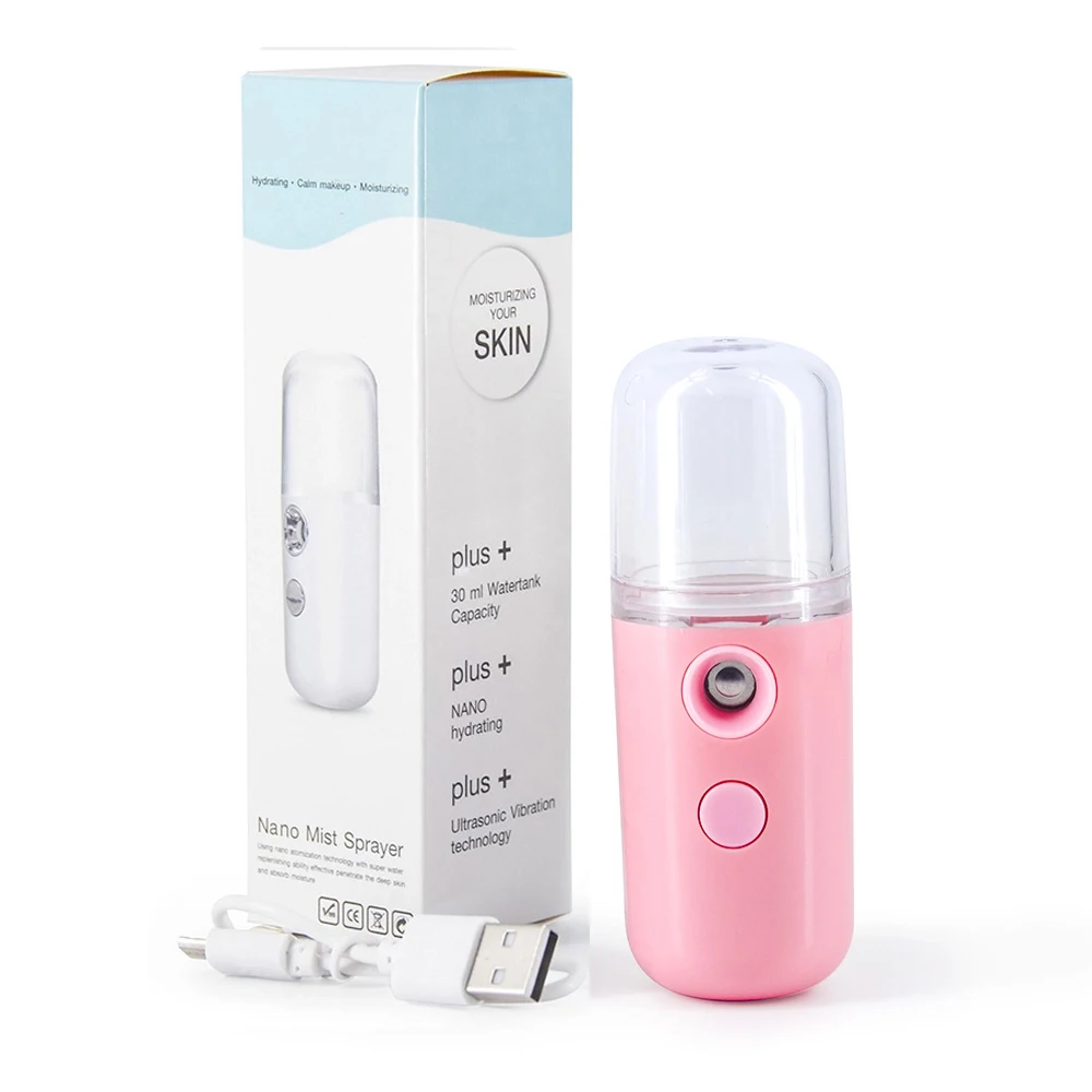 Nano pulverizador Facial portátil Nano Mister para pestañas USB práctica máquina para el cuidado de la piel para hidratar la cara, maquillaje diario