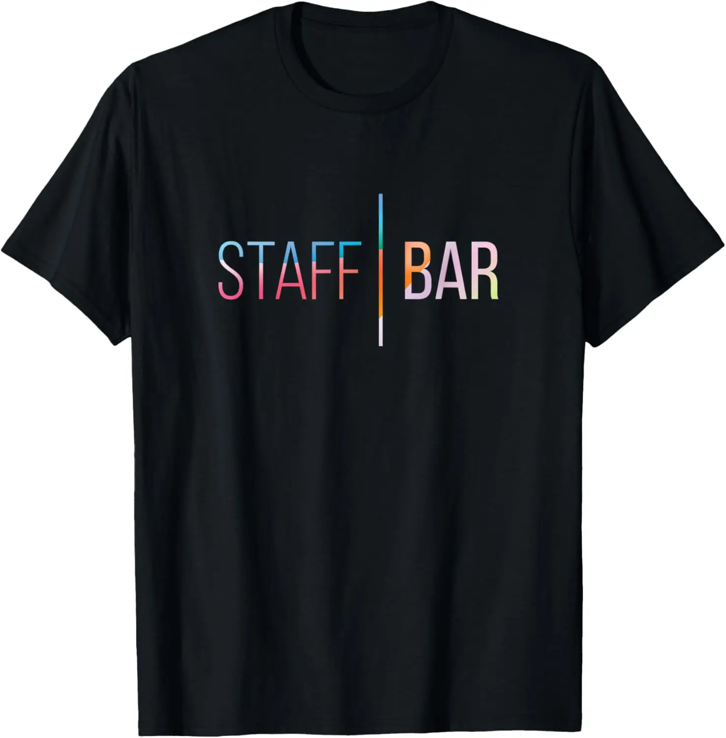 

Bar Staff - FRONT design - Cool color event uniform T-Shirt