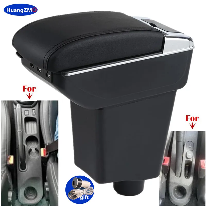 For Renault Clio 4 Armrest For Renault Captur Clio 3 III IV Car Armrest Box Accessorie Storage Parts Dedicated Interior Retrofit