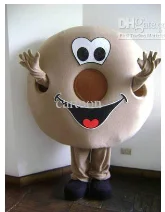 Factory Outlets Animail Donut Cartoon Mascot Costume Market Activity Suit Stage Performance Suit Free Shipping