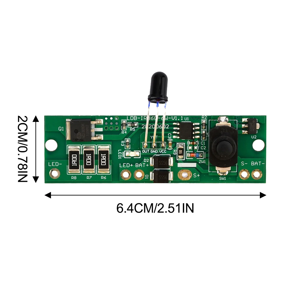 Remote Control Long Bright Automatic Power Reduction 3.2V3.7V Solar Street Light Circuit Board Controller Solar Drive Board