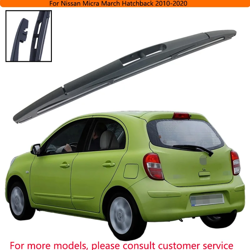 

For Nissan Micra March Hatchback 2010-2020 Car Accessories 12" Rear Windshield Windscreen Washer Wiper Blade