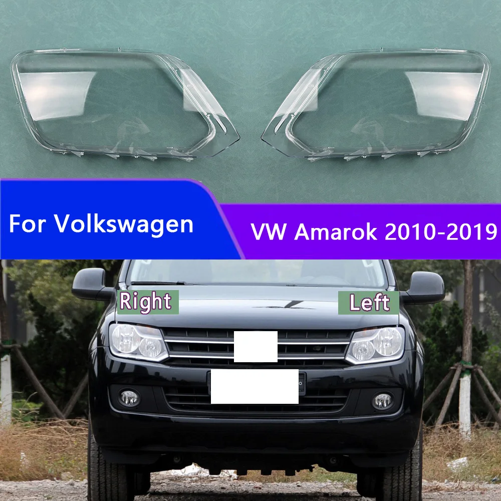 

For Volkswagen VW Amarok 2010-2019 Front Headlight Cover Transparent Shade Lampshade Headlamp Shell Lens Plexiglass