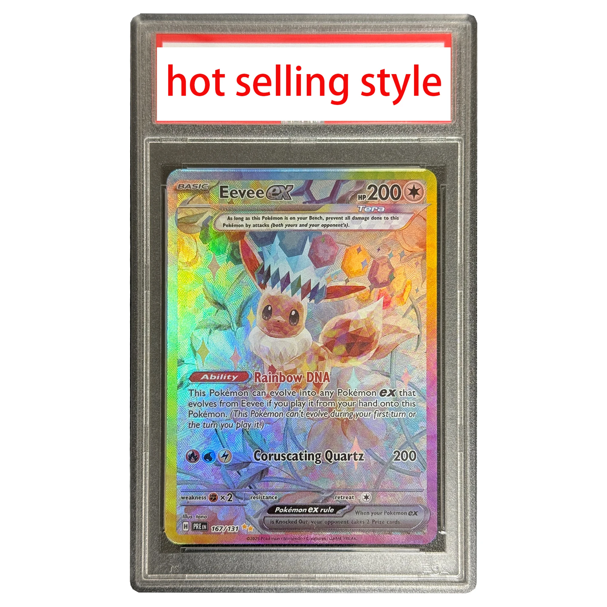 Diy Ptcg Eeveelution Umbreon Sv8A Rating Card Collection Card Copy Version Classic Limited Edition Ptcg Anime Card Gift Toys