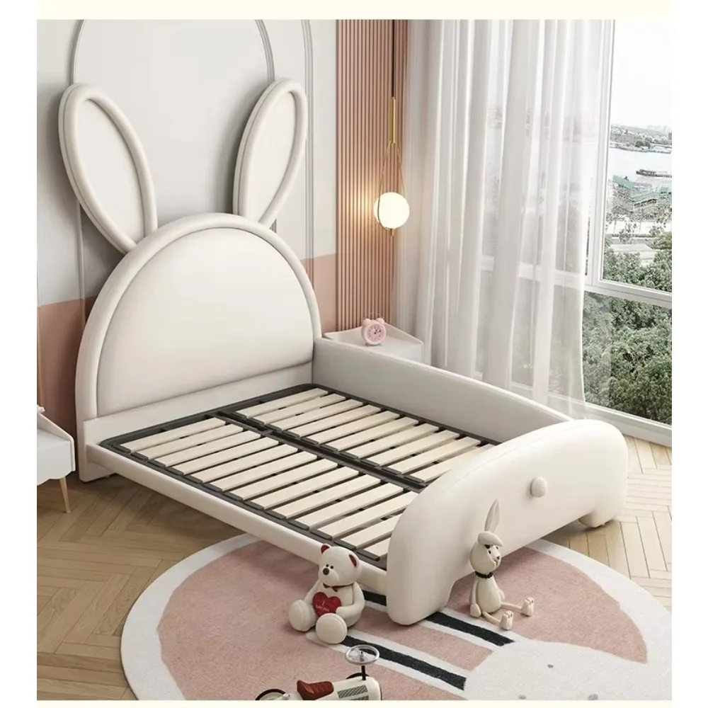 Children Bedroom Furniture Sets Modern Solid Wooden Rabbit Bed Children Metal Bed