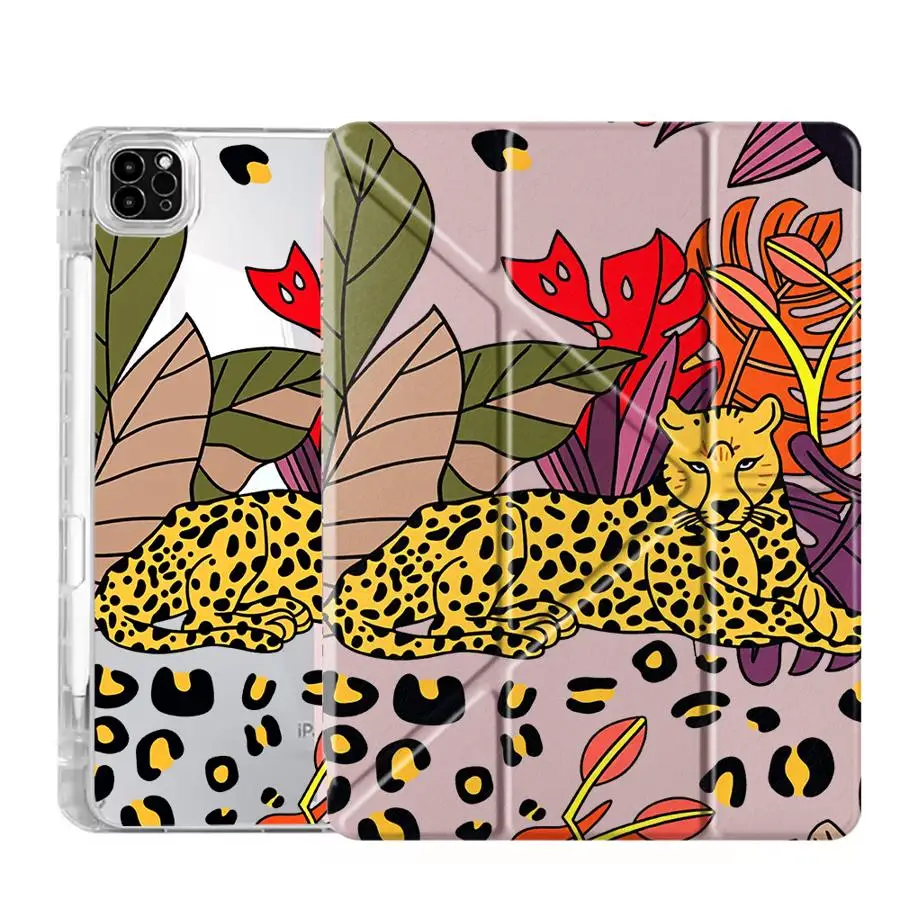 

Wild Leopard Tablet Case For iPad Air 4 5 M3 M2 M4 11inch Pro 11th 10th 9th 8th 7th 12.9inch 2025 Mini 6 7 Holder Cover