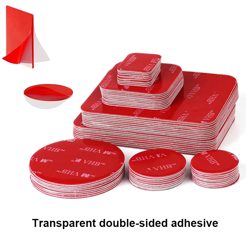 Transparent  Acrylic Double-Sided Adhesive Tape Strong Adhesive Patch Waterproof No Trace High Temperature Resistance