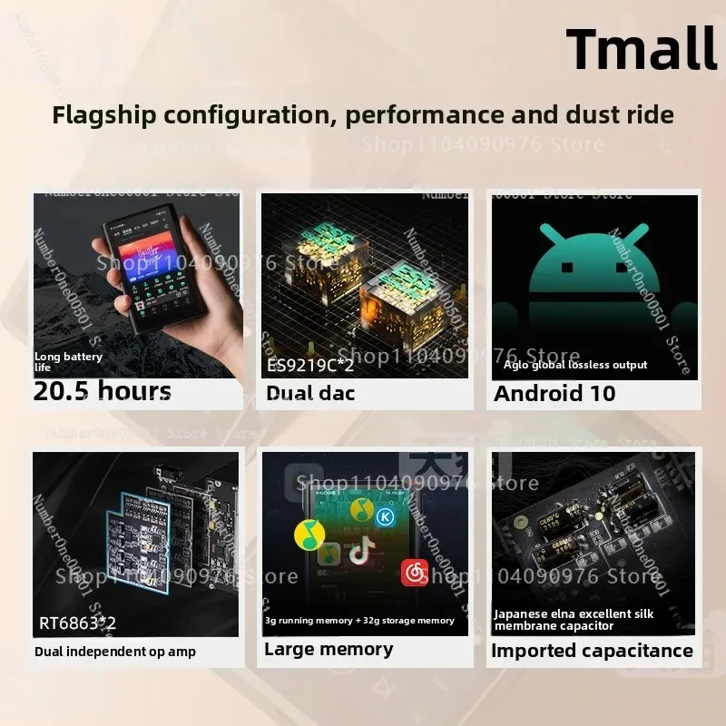 مشغل موسيقى HiFi بدون فقدان M3U - مشغل MP3 محمول بلوتوث يعمل بنظام Android لعشاق الصوت