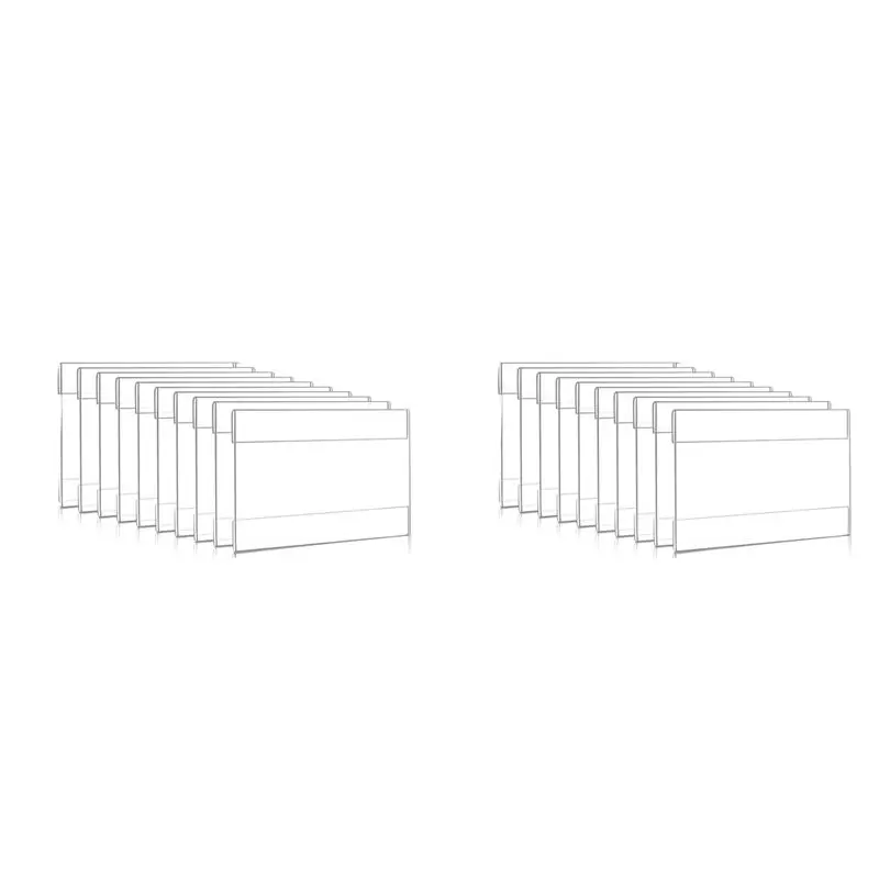 Superior-4 X 6 Inch Acrylic Sign Holder Wall Mount,Clear Wall Frame With Double Sided Adhesive Tape For Office, Home 20Pack