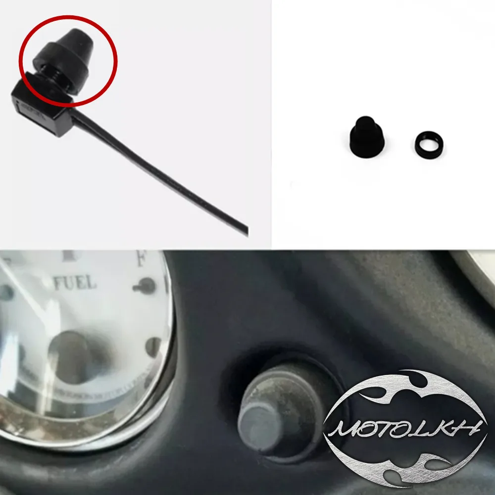 Motorcycle 1 Pcs Black Speedometer Reset Switch Knob Boot For Harley # 67880-94 Softail Dyna Sportster Touring Road King 98-16