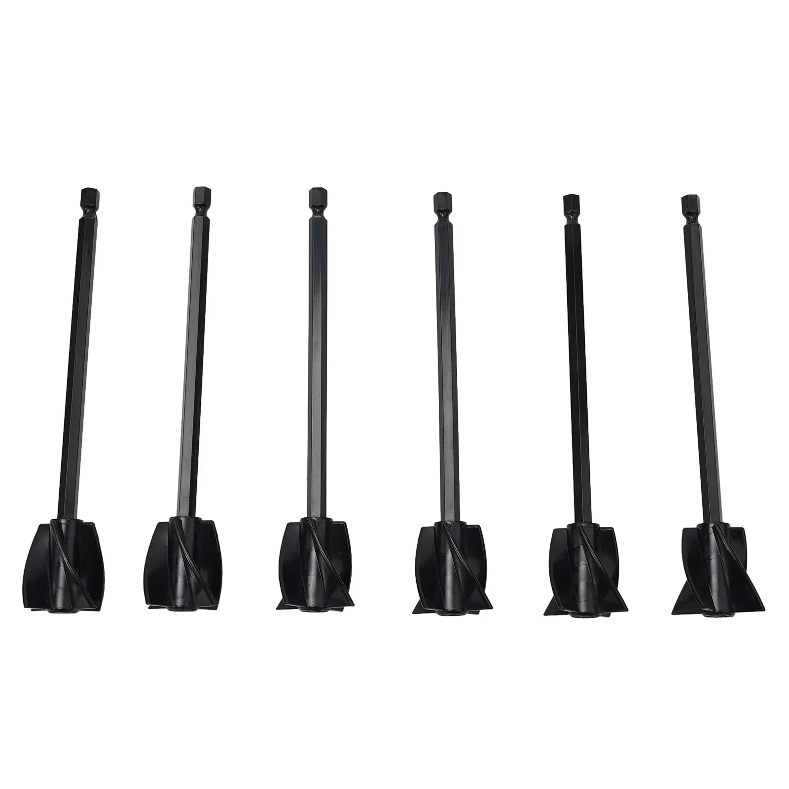 6 Pcs Mixer Attachment Drill Head 16.5*3.5cm For Resin Epoxy Mixer Mixing Rod Drill Whisk Stirrer Construction Renovation Tool