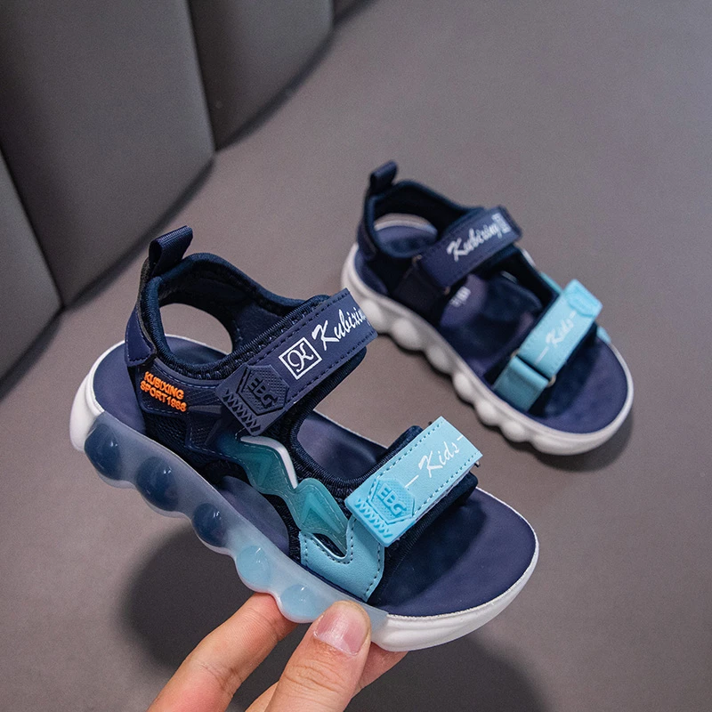 

Children's Non-slip Open-toe Soft Soled Comfortable Sports Sandals, CuHK Children 2024 Summer Fashion All-match Beach Shoes