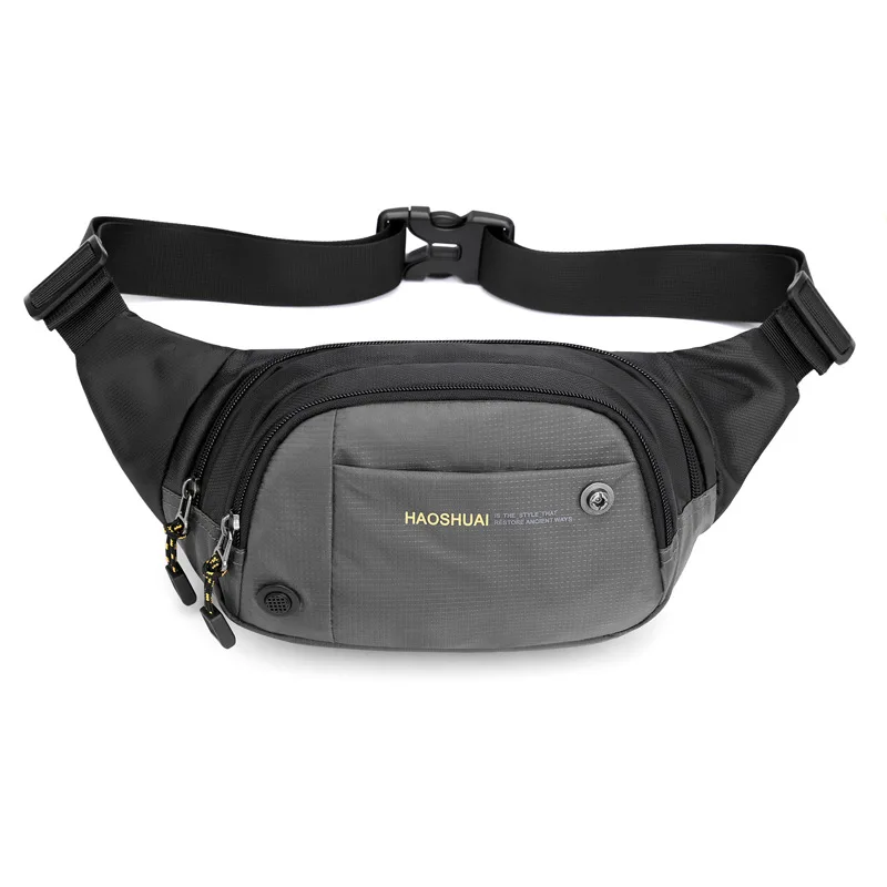 HVTIL Outdoor Sport Hip Belt marsupio marsupio in Nylon da uomo da viaggio in esecuzione piccola moto Versatile semplice borsa a tracolla a tracolla