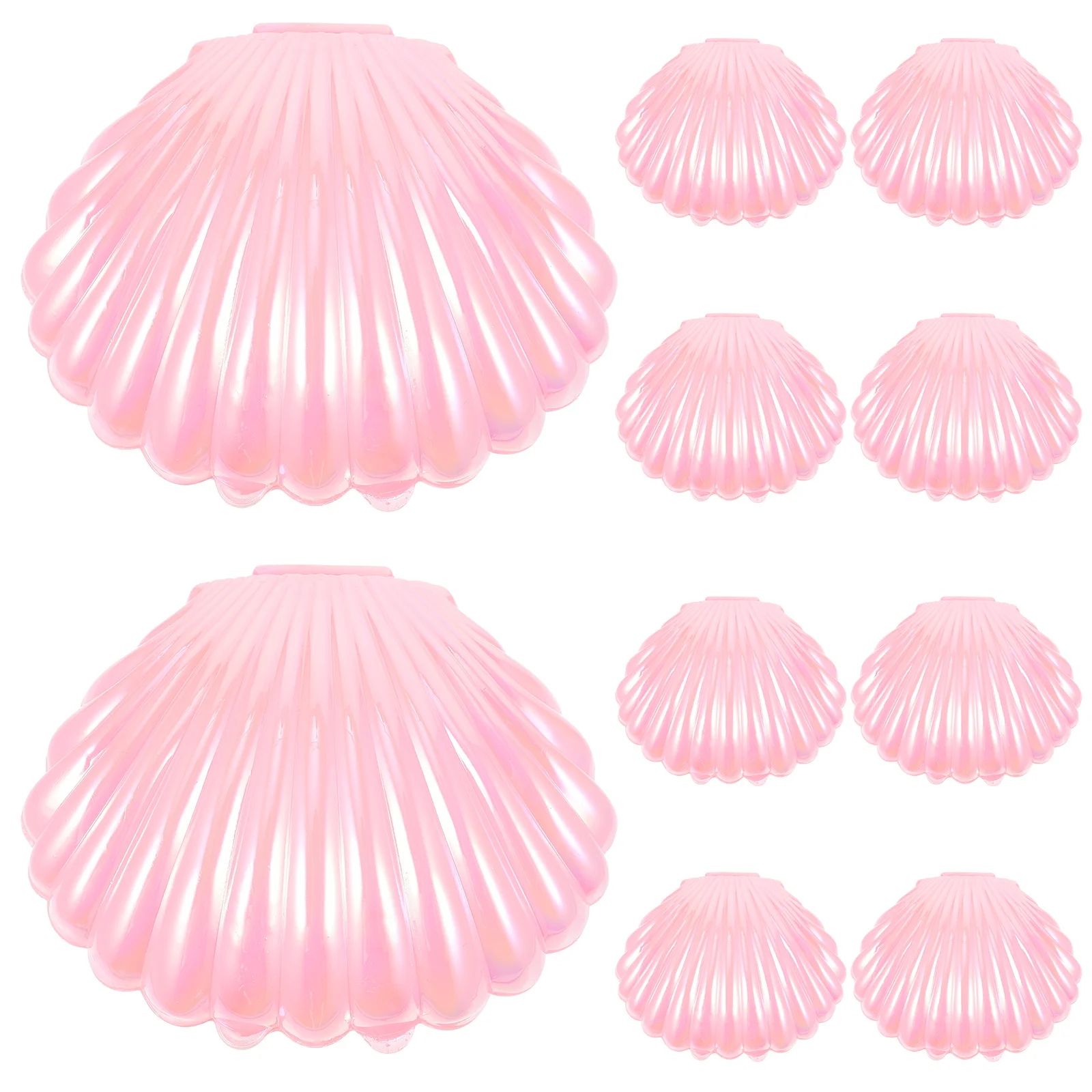 

10Pcs Pearl Color Seashell Candy Boxes Small Storage Containers Party Favor Wedding Treat Holder Seashell Candy Box