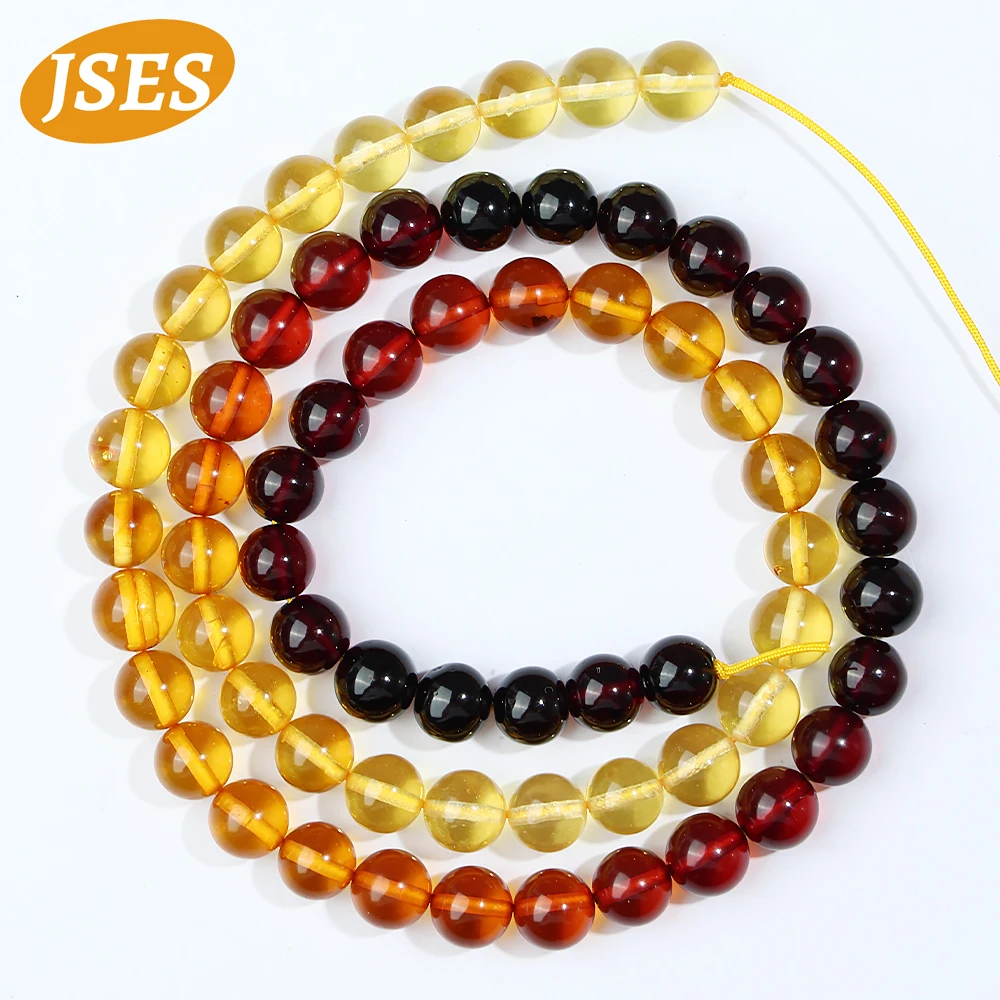 

AA Natural Stone Baltic Sea Gradient Amber 4 5 6mm Loose Beads for Jewelry Making Bracelet Spacer Strand Beads DIY Accessories