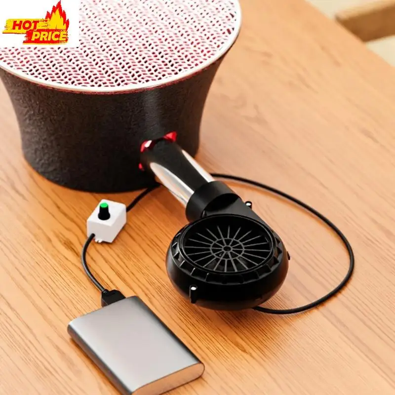 

Усилитель воздуха для барбекю с источником питания USB 2650 об/мин для уличного кемпинга, барбекю, барбекю, вентилятор, легко с