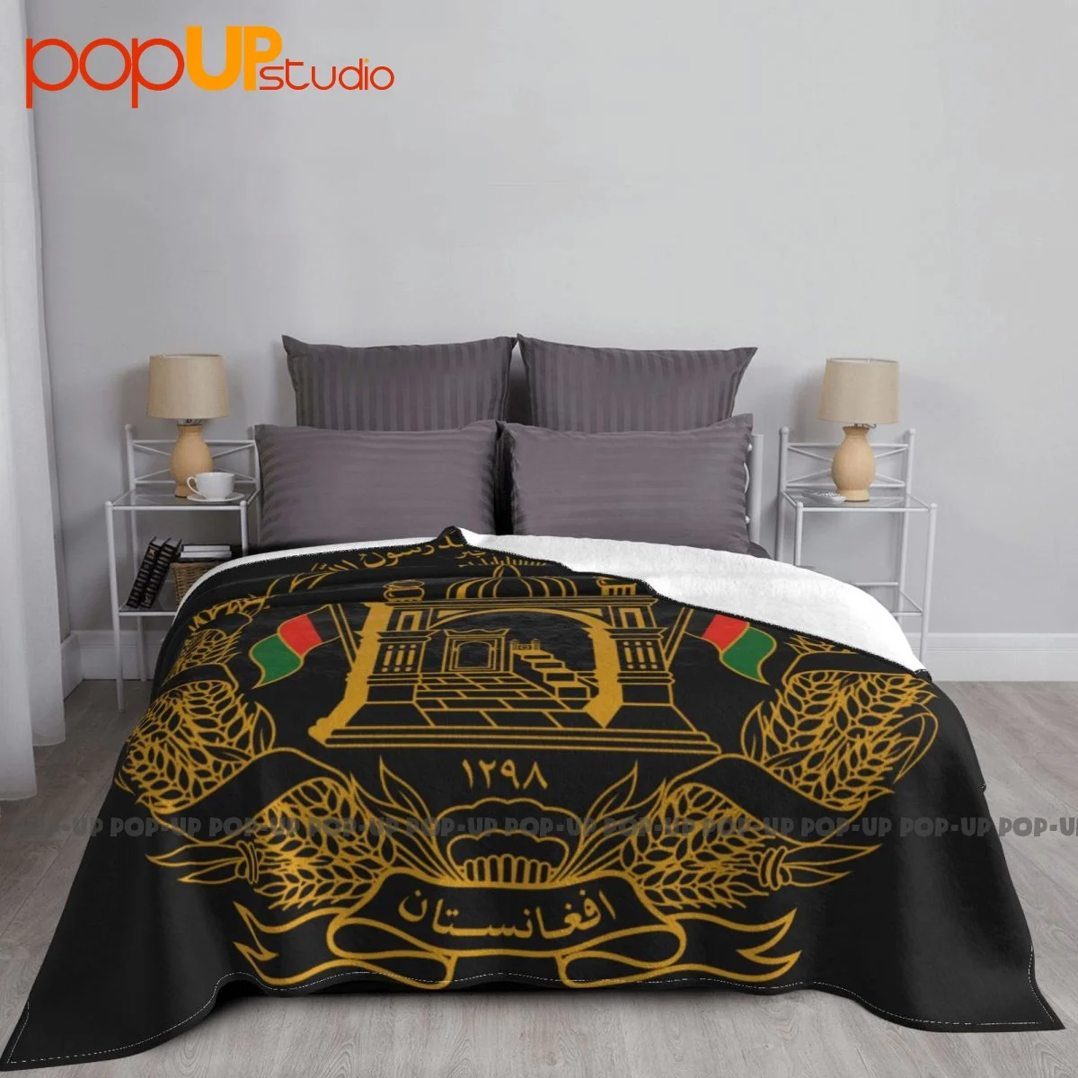 The National Emblem Of Afghanistan Blanket Quilt Bedding Lightweight Bedding Travel Home Decotation