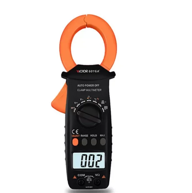 VICTOR 6016A+ Clamp Meter 1999 Counts Automatic Range AC DC Voltage Current Voltmeter Ohm Temp Capacitance Hz Tester Clamp Ammet