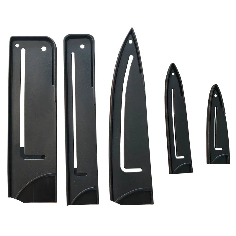 Black Plastic Chef Knife Covers Kitchen Knife Sheath Protective Cover Fruit Knife Universal Cover Kitchen Accessories
