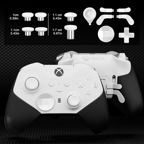 Imagen 2 del producto Thumbsticks de Metal 13 en 1, tapa de Joystick para Xbox One Elite Series 2, controlador 6, Swap Stick 4, paletas y almohadillas en D, accesorios de juego
