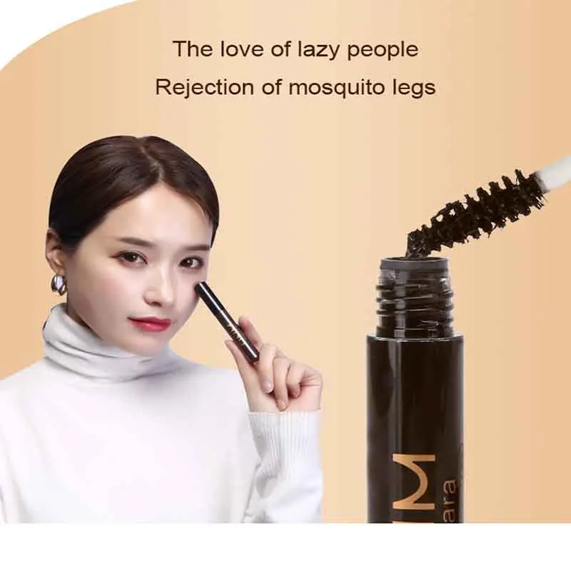 DNM Silk fiber colored mascara curling waterproof sweat-proof non-smoothing naturally long thick 4d silk fiber eyelash mascara images - 6