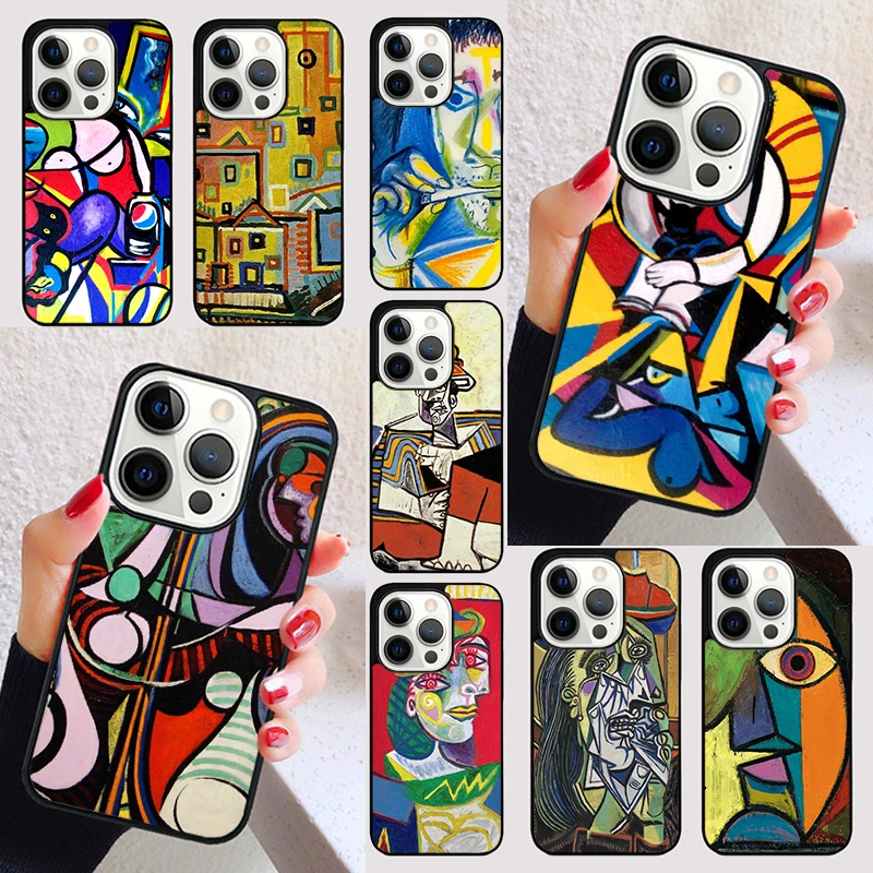 Picasso Abstract Art Painting cover For iPhone 15 16 13 12 11 14 Pro Max Mini Max SE 2020 7 8 6S Plus Phone Case