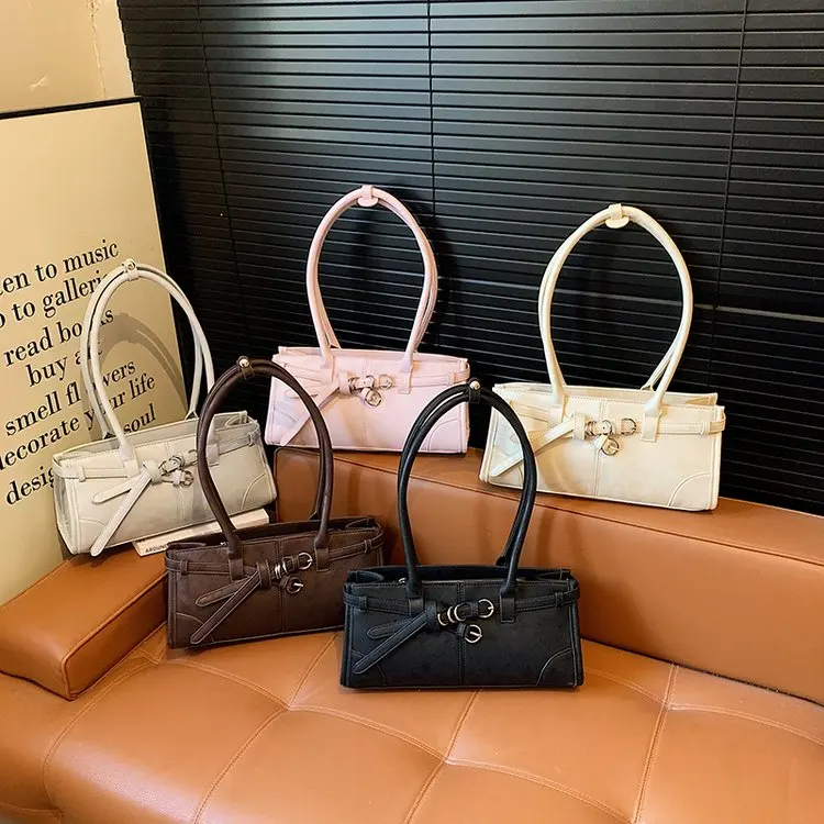 

Trendy Mini Barrel Crossbody Bag for Women Cute Plush Charm Decor Vintage Leather Double Zipper Handbag