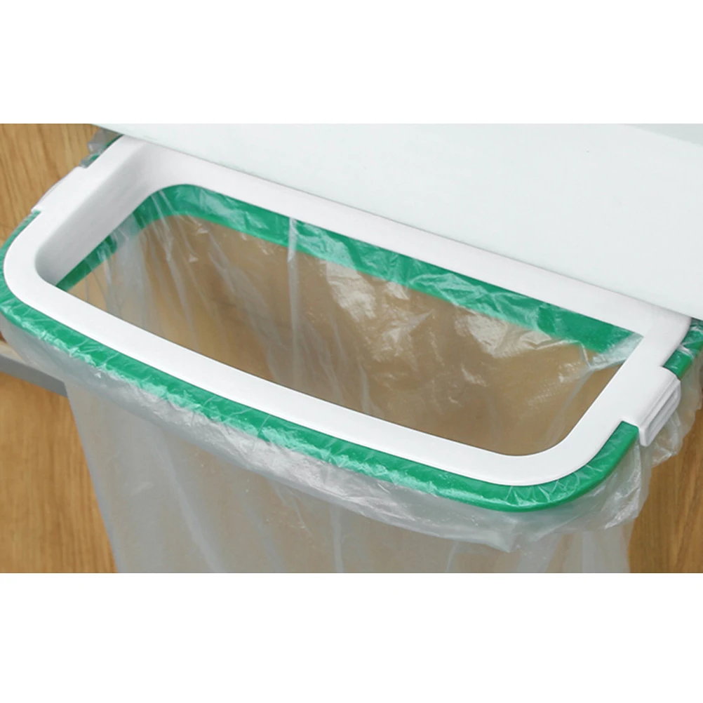 

Hanging Garbage Bag Rack Over Cabinet Door Storage Shelf Strong Load-Bearing No Perforation Multifunctional Kitchen Trash