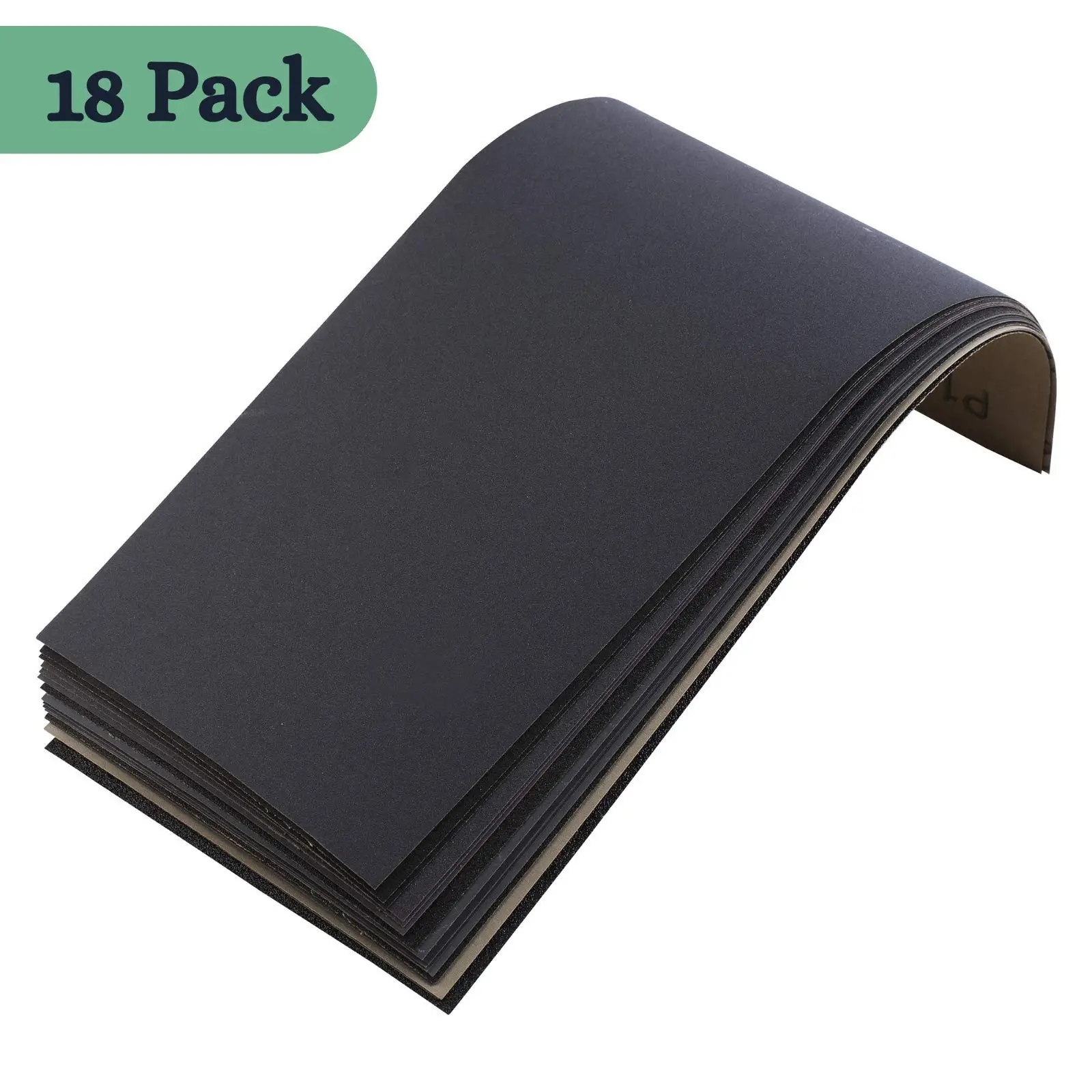 18Pcs Sandpaper Assorted Grit 9\'\'*3\'\' Assortment Sand Paper for Metal Wood Automotive Sanding sheets Furniture Sanding Fine Grit