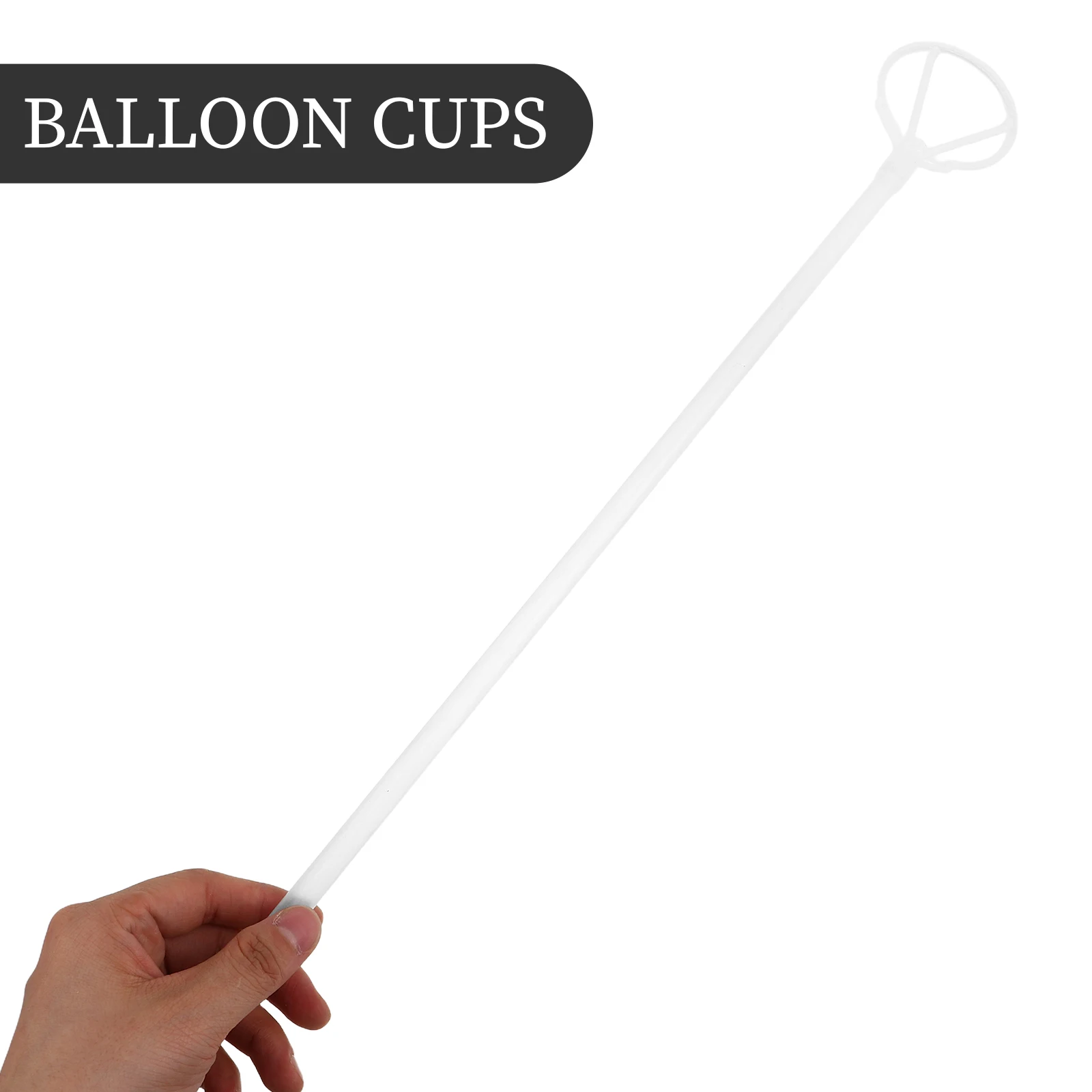 

30 Sets Balloon Holder Balloons for Special Events Support Rod White Sticks Kit
