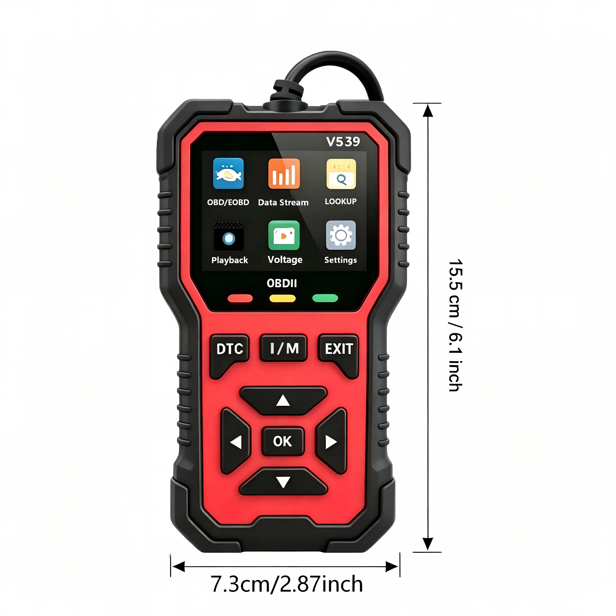 Car OBD2 Scanner Diagnostic Tool Code Reader Voltage Tester Engine Fault Code Scanner Automotive Fault Detection Tester