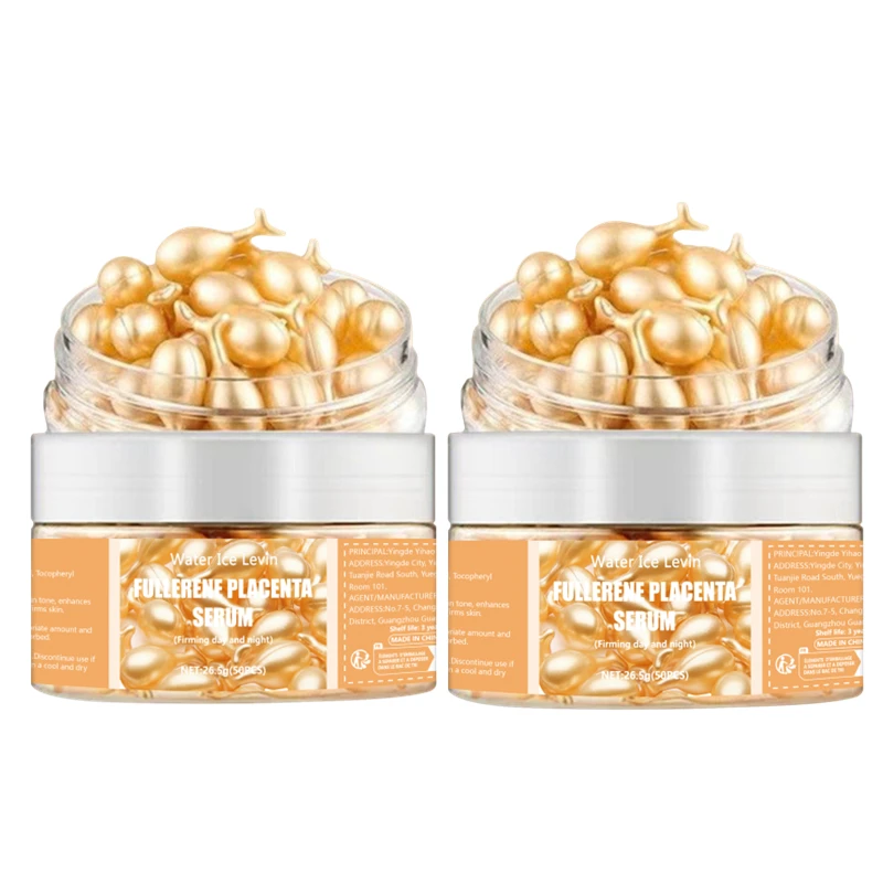 50 Stuks Collageen Gezichtsverzorging Capsules Serum Spot Acne Rimpel Remover Verstevigende Whitening Hyaluronzuur Essentie Huidverzorging Nieuwe Stijl