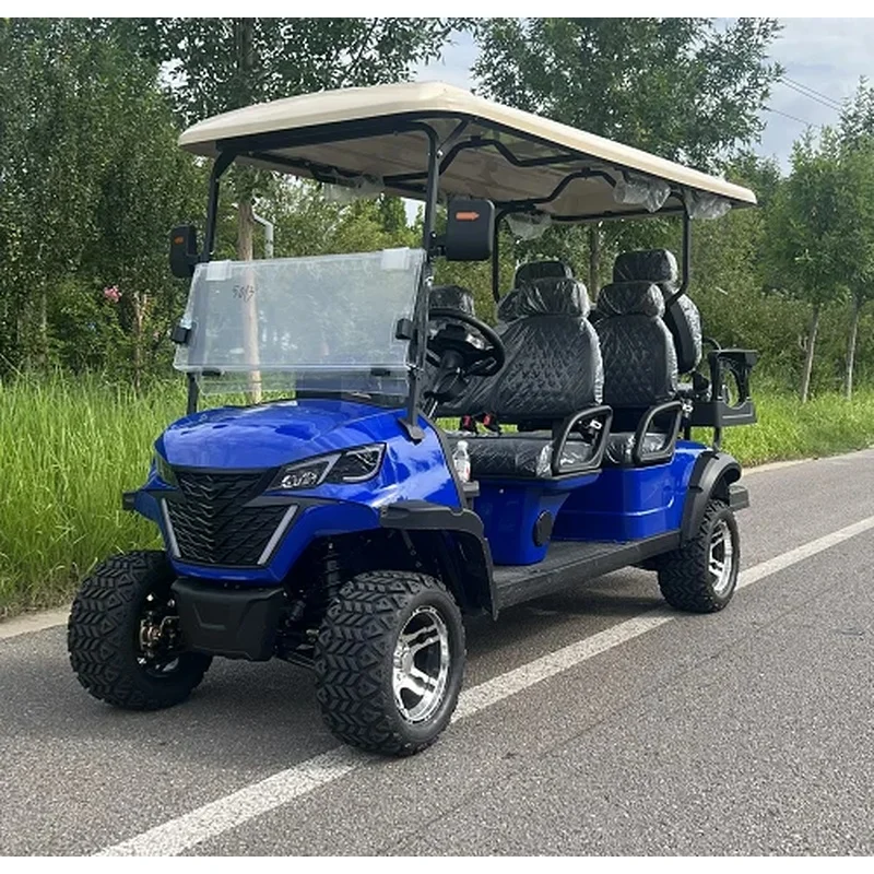 Factory-Direct Cart 3-4 Seats 30-40km/h Speed 70-90km Range CE Certified 48V/60V/72V Battery Steel Chassis 12