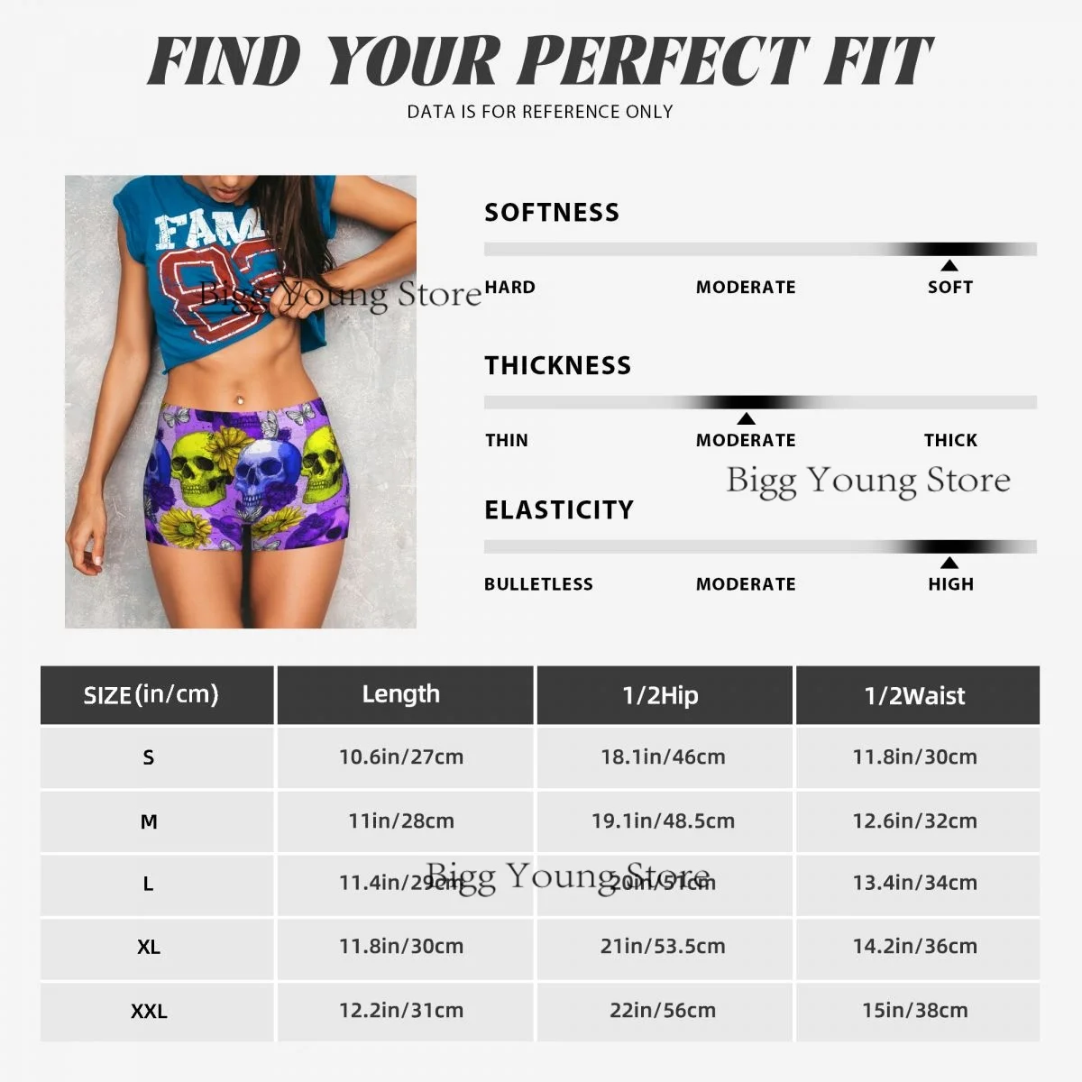 Women Yoga Shorts Multicolored Skulls  Workout Shorts Fitness quick-dry Ladies Yoga Gym Running Booty Shorts Pants Sportswear