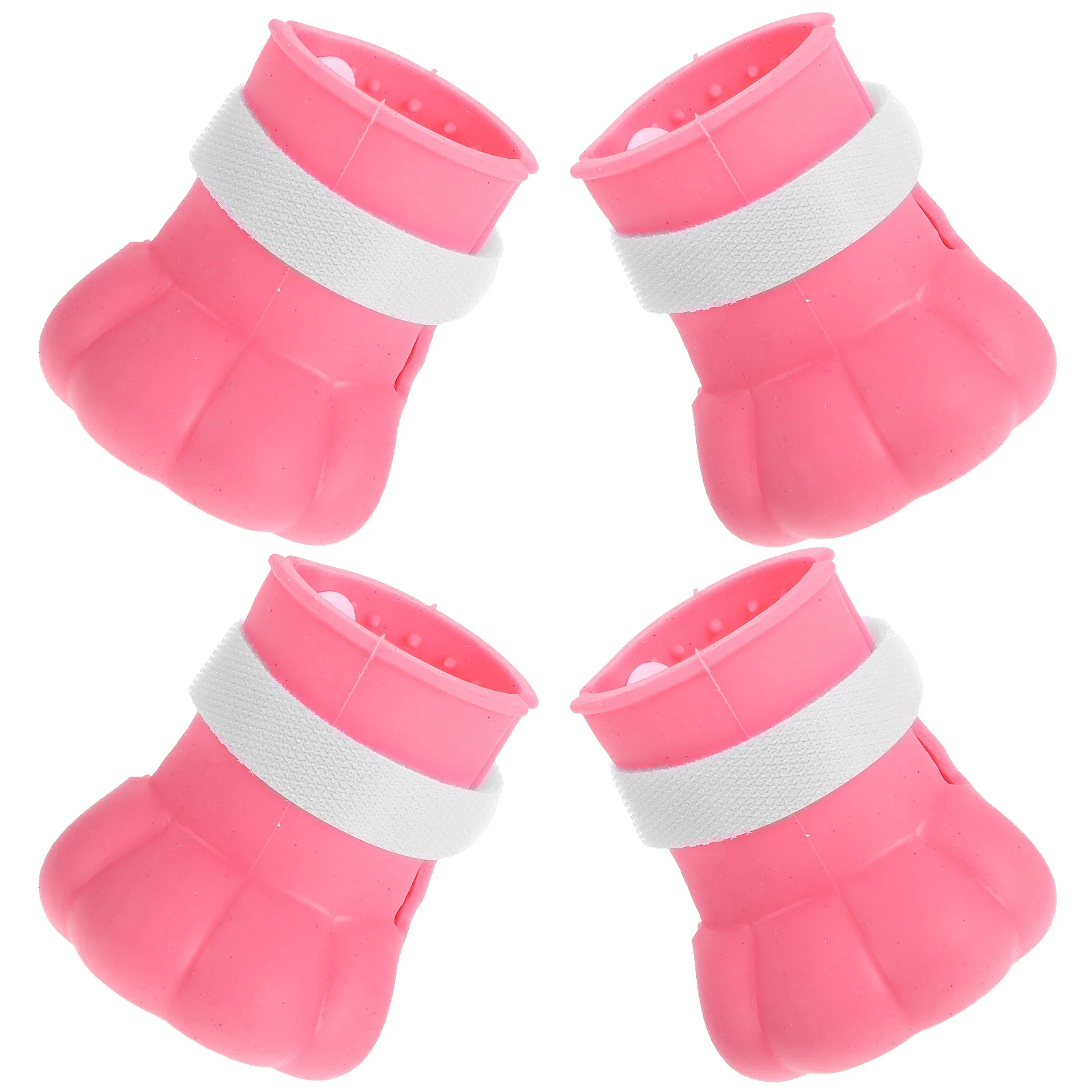 

4Pcs Cat Paw Protective Covers Silicone Adjustable Bath Grooming Shoes Anti Scratch Cat Booties Shoes for Cats