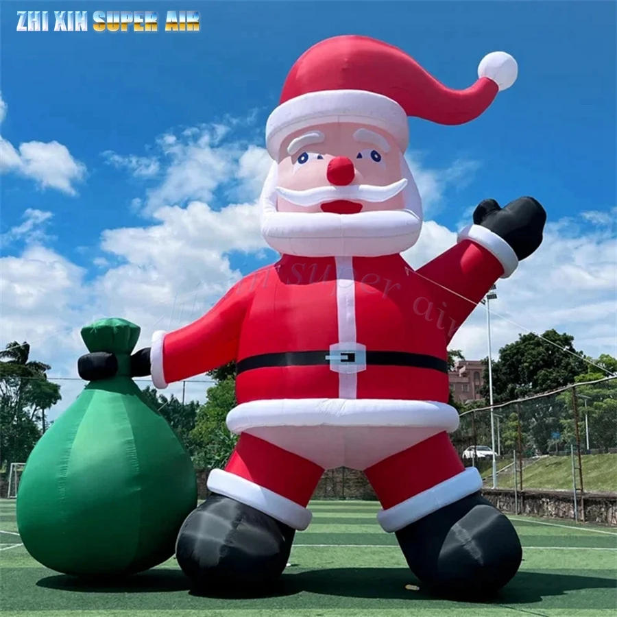 hot sale Chirstmas decoration inflatable Santa Claus delivers presents with gift for Chirstmas