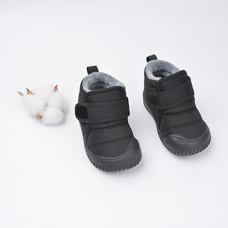 Size 21-26 Baby Kids Winter Shoes Waterproof Soft Soles Toddler Baby Snow Boots Thick Plush Warm Boys Girls Casual Shoes CSH1559