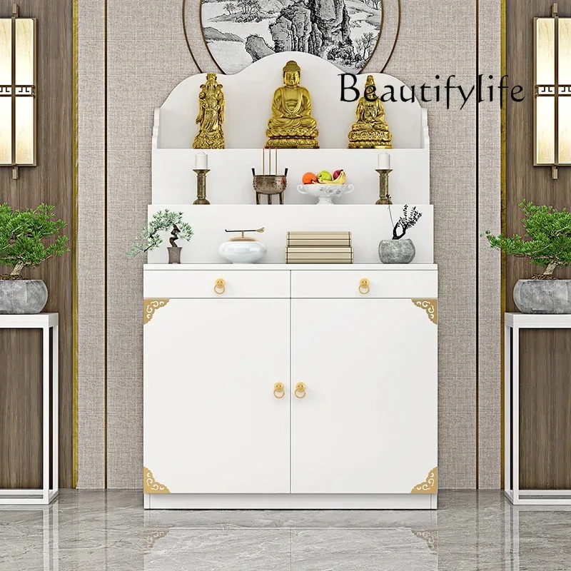 

MK Altar Incense Burner Table Economical Altar Three-Layer Heightening Buddha Shrine feng New Chinese Household